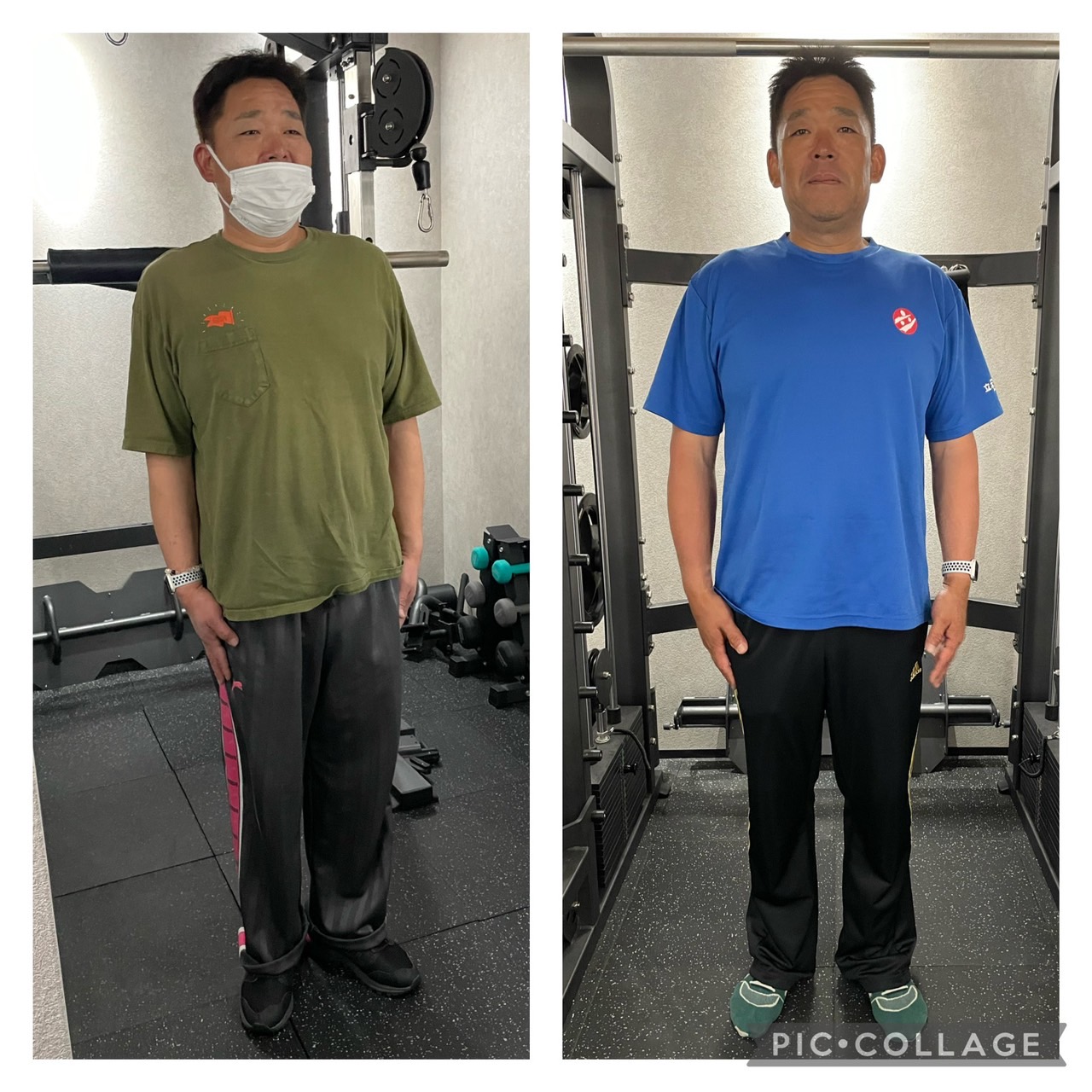 50代　男性　before 　after